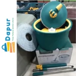 Water Separate 360° Rotating Round Microfiber Spin Mop and Bucket Set-Cleaning tools-DapurBD-01